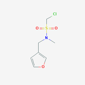 1-chloro-N-(furan-3-ylmethyl)-N-methylmethanesulfonamide