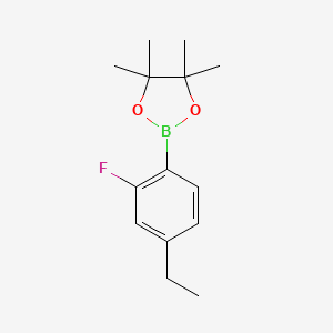 2-(4-Ethyl-2-fluorophenyl)-4,4,5,5-tetramethyl-1,3,2-dioxaborolane