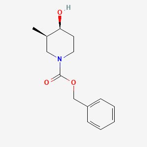 molecular formula C14H19NO3 B13495323 Benzyl cis-4-hydroxy-3-methylpiperidine-1-carboxylate 