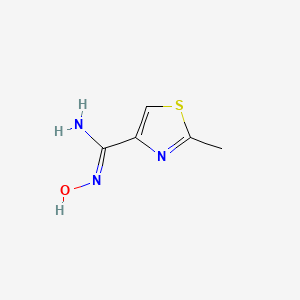 molecular formula C5H7N3OS B13495326 4-Thiazolecarboximidamide,n-hydroxy-2-methyl- 