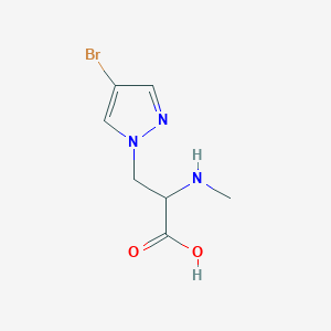 3-(4-Bromo-1h-pyrazol-1-yl)-2-(methylamino)propanoic acid