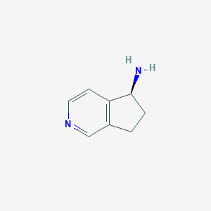 molecular formula C8H10N2 B13495420 (5s)-5h,6h,7h-Cyclopenta[c]pyridin-5-amine 