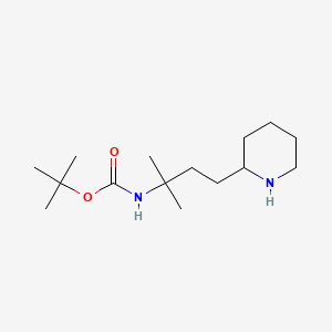 tert-butyl N-[2-methyl-4-(piperidin-2-yl)butan-2-yl]carbamate