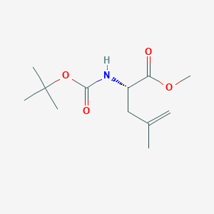 molecular formula C12H21NO4 B13495509 (S)-methyl 2-((tert-butoxycarbonyl)amino)-4-methylpent-4-enoate 