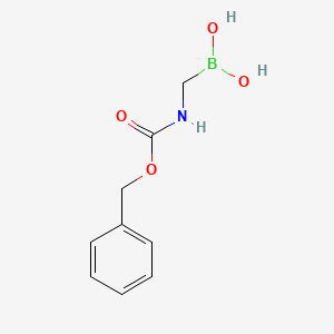 molecular formula C9H12BNO4 B13495596 ((((Benzyloxy)carbonyl)amino)methyl)boronic acid 