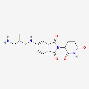 5-[[(2R)-3-amino-2-methyl-propyl]amino]-2-(2,6-dioxo-3-piperidyl)isoindoline-1,3-dione