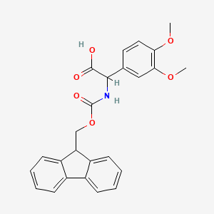 2-(3,4-dimethoxyphenyl)-2-({[(9H-fluoren-9-yl)methoxy]carbonyl}amino)acetic acid