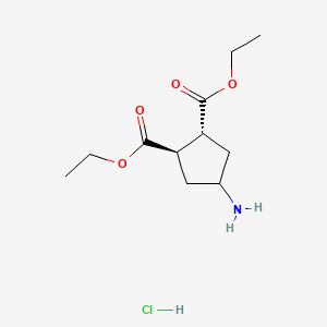 rac-1,2-diethyl (1R,2R)-4-aminocyclopentane-1,2-dicarboxylate hydrochloride