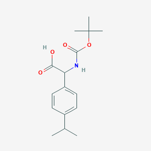 molecular formula C16H23NO4 B13495715 (2R)-2-[(Tert-butoxy)carbonylamino]-2-[4-(methylethyl)phenyl]acetic acid 