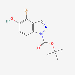 tert-Butyl 4-bromo-5-hydroxy-1H-indazole-1-carboxylate