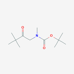 tert-butyl N-(3,3-dimethyl-2-oxobutyl)-N-methylcarbamate