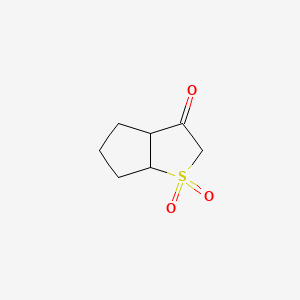 hexahydro-2H-1lambda6-cyclopenta[b]thiophene-1,1,3-trione