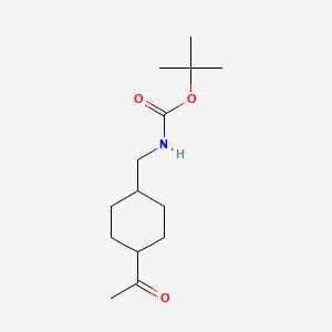 tert-butyl N-[(4-acetylcyclohexyl)methyl]carbamate