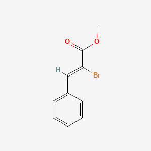 molecular formula C10H9BrO2 B13495764 Cinnamic acid, alpha-bromo-, methyl ester CAS No. 21788-36-3