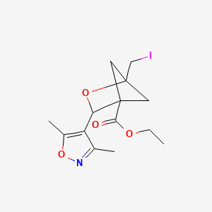 Ethyl 3-(3,5-dimethyl-1,2-oxazol-4-yl)-1-(iodomethyl)-2-oxabicyclo[2.1.1]hexane-4-carboxylate