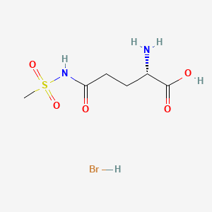 molecular formula C6H13BrN2O5S B13496247 (2S)-2-amino-4-(methanesulfonylcarbamoyl)butanoic acid hydrobromide 