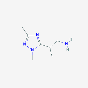 2-(1,3-Dimethyl-1h-1,2,4-triazol-5-yl)propan-1-amine