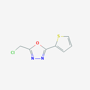 molecular formula C7H5ClN2OS B1349635 2-(氯甲基)-5-(噻吩-2-基)-1,3,4-恶二唑 CAS No. 727374-87-0
