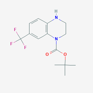 Tert-butyl 7-(trifluoromethyl)-1,2,3,4-tetrahydroquinoxaline-1-carboxylate