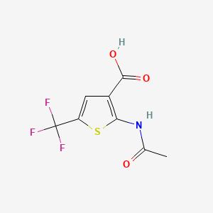 2-Acetamido-5-(trifluoromethyl)thiophene-3-carboxylic acid