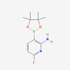 6-Fluoro-3-(4,4,5,5-tetramethyl-1,3,2-dioxaborolan-2-yl)pyridin-2-amine