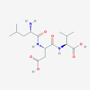 molecular formula C15H27N3O6 B134966 Leucyl-aspartyl-valine CAS No. 125850-12-6