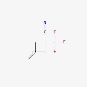 3-Methylidene-1-(trifluoromethyl)cyclobutane-1-carbonitrile