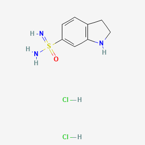 2,3-dihydro-1H-indole-6-sulfonoimidamide dihydrochloride