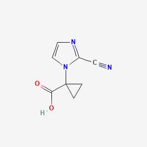 1-(2-cyano-1H-imidazol-1-yl)cyclopropane-1-carboxylic acid