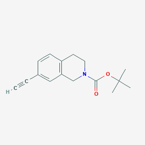 molecular formula C16H19NO2 B13496747 Tert-butyl 7-ethynyl-3,4-dihydroisoquinoline-2(1h)-carboxylate 