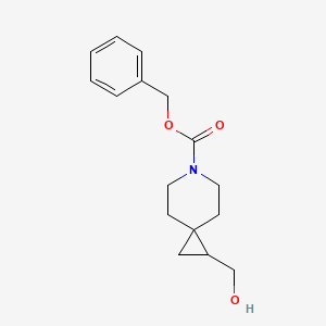 molecular formula C16H21NO3 B13496749 Benzyl 1-(hydroxymethyl)-6-azaspiro[2.5]octane-6-carboxylate 