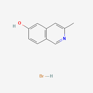 molecular formula C10H10BrNO B13496759 3-Methylisoquinolin-6-ol hydrobromide 