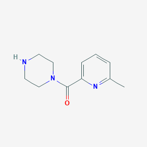 molecular formula C11H15N3O B13496802 1-(6-Methylpyridine-2-carbonyl)piperazine 