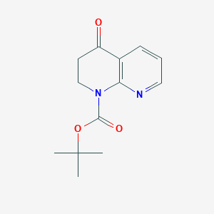 molecular formula C13H16N2O3 B13496833 tert-Butyl 4-oxo-3,4-dihydro-1,8-naphthyridine-1(2H)-carboxylate 