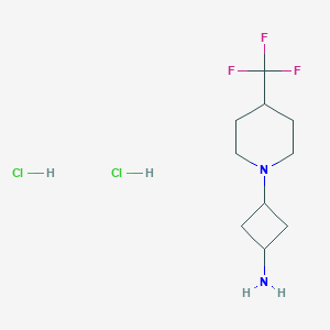 3-[4-(trifluoromethyl)piperidin-1-yl]cyclobutan-1-amine dihydrochloride, Mixture of diastereomers