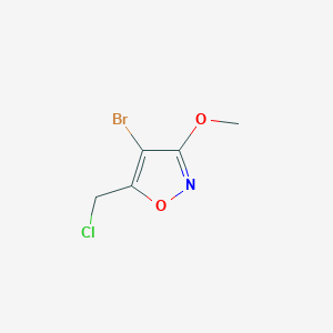 4-Bromo-5-(chloromethyl)-3-methoxy-1,2-oxazole