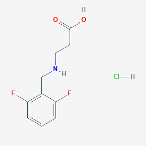 3-{[(2,6-Difluorophenyl)methyl]amino}propanoic acid hydrochloride