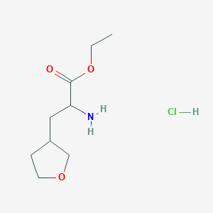 Ethyl 2-amino-3-(oxolan-3-YL)propanoate hydrochloride