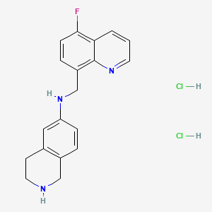 molecular formula C19H20Cl2FN3 B13496921 N-[(5-fluoroquinolin-8-yl)methyl]-1,2,3,4-tetrahydroisoquinolin-6-amine dihydrochloride 