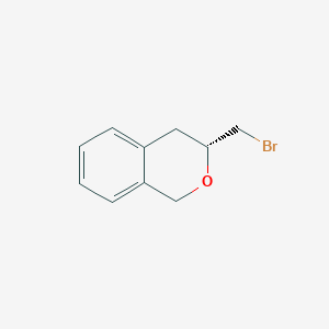 molecular formula C10H11BrO B13496947 (3R)-3-(bromomethyl)-3,4-dihydro-1H-2-benzopyran 