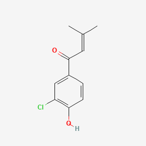 1-(3-Chloro-4-hydroxyphenyl)-3-methylbut-2-en-1-one