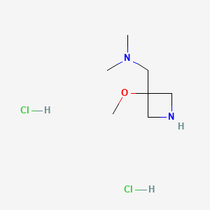 [(3-Methoxyazetidin-3-yl)methyl]dimethylamine dihydrochloride