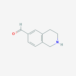 molecular formula C10H11NO B13497224 1,2,3,4-Tetrahydroisoquinoline-6-carbaldehyde 