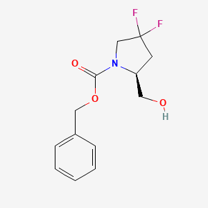 molecular formula C13H15F2NO3 B13497248 Benzyl (S)-4,4-difluoro-2-(hydroxymethyl)pyrrolidine-1-carboxylate 