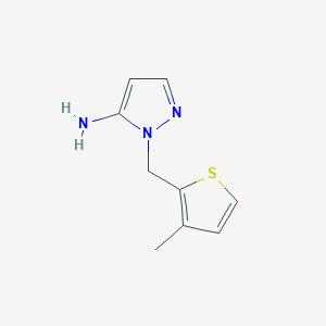 molecular formula C9H11N3S B1349725 1-[(3-甲基噻吩-2-基)甲基]-1H-吡唑-5-胺 CAS No. 956387-06-7