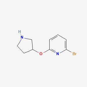 2-Bromo-6-(pyrrolidin-3-yloxy)pyridine