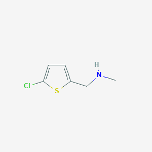 molecular formula C6H8ClNS B1349736 (5-氯噻吩-2-基甲基)-甲基胺 CAS No. 70696-37-6