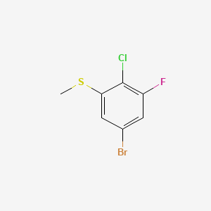 5-Bromo-2-chloro-1-fluoro-3-(methylsulfanyl)benzene