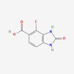 4-fluoro-2-oxo-2,3-dihydro-1H-1,3-benzodiazole-5-carboxylic acid