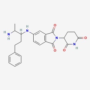 5-[[2-Amino-1-(2-phenylethyl)propyl]amino]-2-(2,6-dioxo-3-piperidyl)isoindoline-1,3-dione